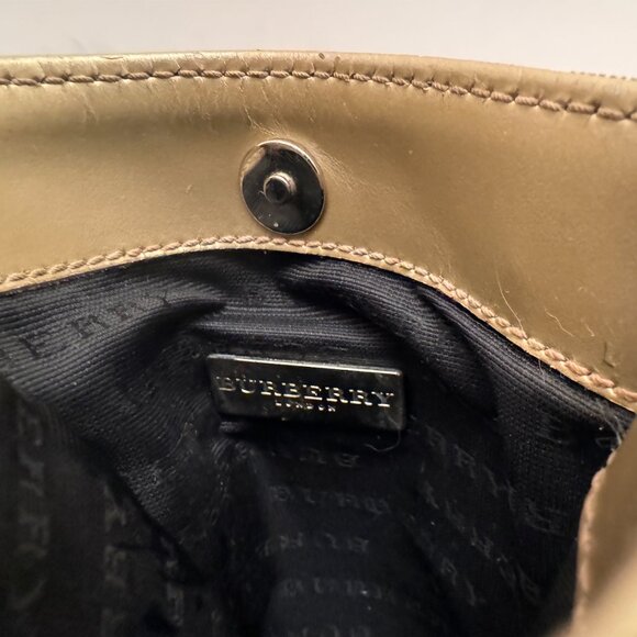 Burberry Nova Check Coated Canvas Crossbody Bag with metallic strap - Picture 4 of 7